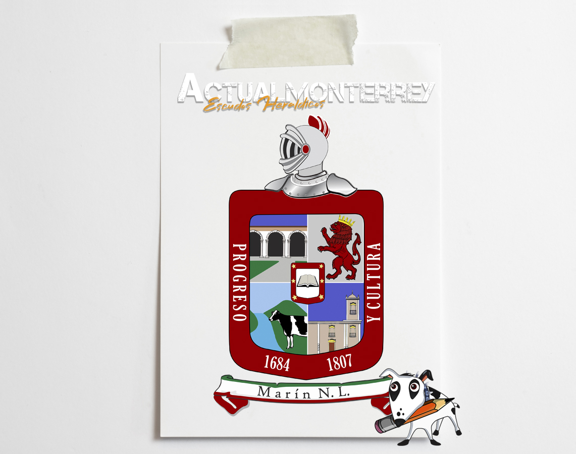 Escudo Heraldico de Marin, Nuevo Leon